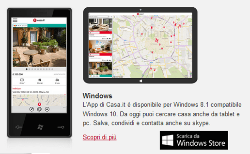 Casa.it lancia la versione Windows dell'App